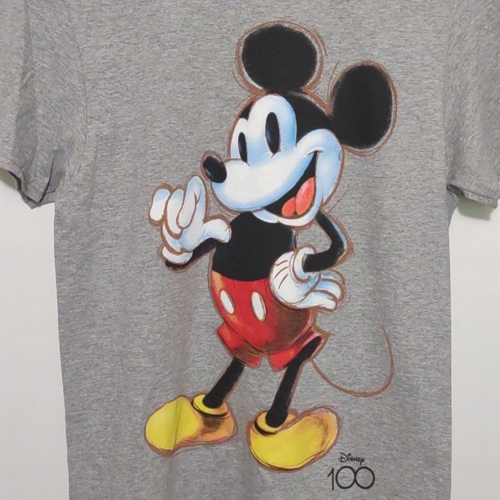 Relisted ❤️ Disney Mickey Mouse T Shirt 100th Anniversary Graphic Tee - Picture 6 of 6